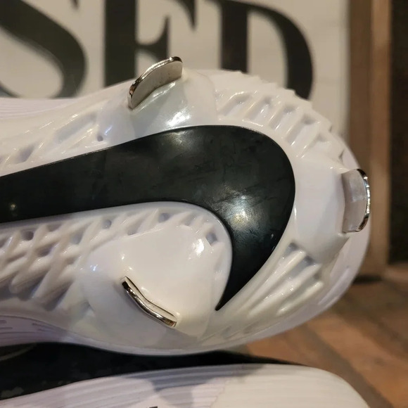 Nike Alpha Huarache Elite 2 Low Softball Metal Cleats #AJ7732-001 - Picture 10 of 11